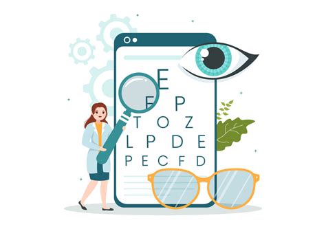 Optometrist With Ophthalmologist Checks Patient Sight Optical Eye Test