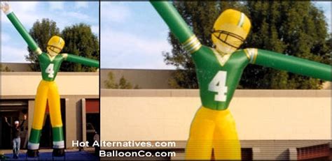 Puffy Football Green Bay WI Hot Alternatives 800 322 2262 Air Puppets BalloonCo Comwind