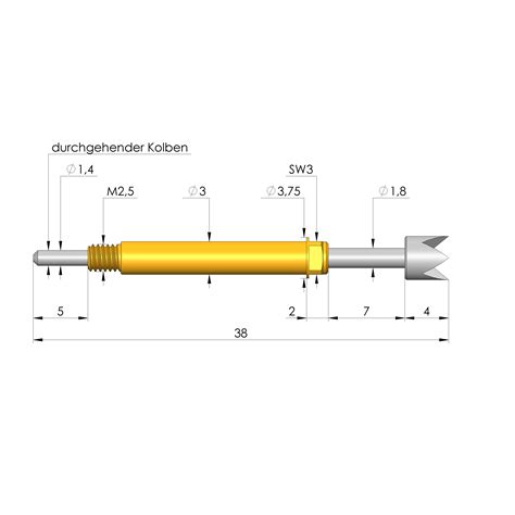 Spring Loaded Test Probe Gks R M Item Ingun