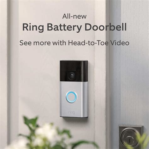 Ring Battery Doorbell Smart Wifi Video Doorbell Battery-Powered with