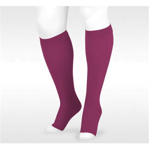 Juzo Dynamic Open Toe Knee Highs 20 30 Mmhg W 5cm Silicone Border Trend Colors