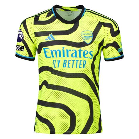 adidas Arsenal Authentic Declan Rice Away Jersey w/ EPL + No Room For ...