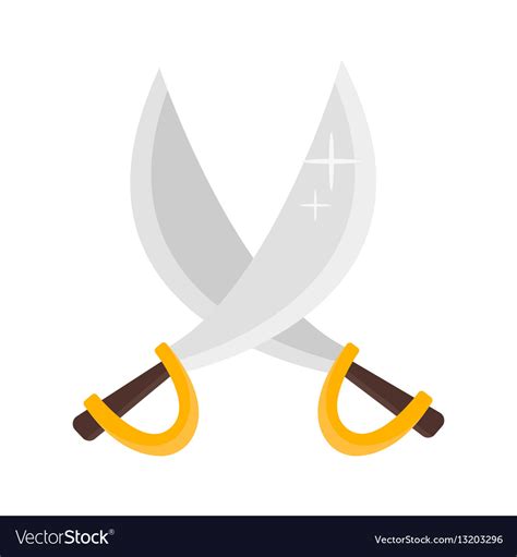 Pirate Crossed Swords Royalty Free Vector Image