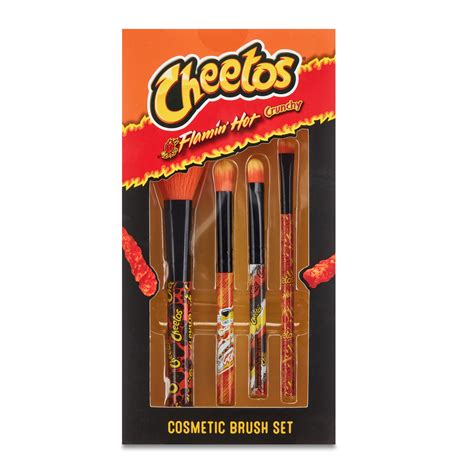 Flamin Hot Crunchy Cheetos Piece Cosmetic Brush Set Walmart