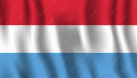 Premium Vector A Flag Of The Luxembourg Flag