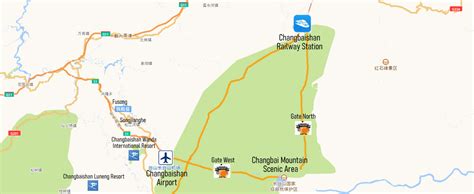 Changbaishan Railway Station Map Changbai Mountains