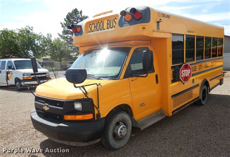 2010 Chevrolet Express G4500 Ct4 Collins School Bus In Boise City Ok