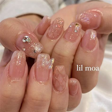 Jelly Nails Pink Acrylic Nails Nails Nude Nail Designs