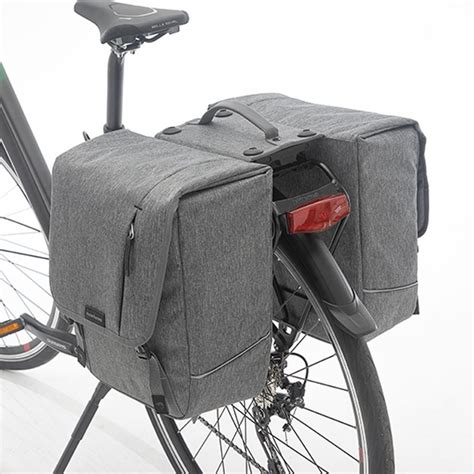 SACOCHE VELO PORTE BAGAGE A PONT NEWLOOXS NOVA DOUBLE GRIS RACKTIME