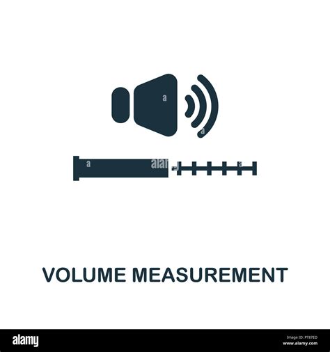 Volume Measurement Icon Monochrome Style Design From Measurement