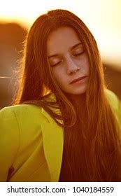 227 Blond Girl In White Dress With Naked Back Beautiful Female Body Woman Royalty Free Images