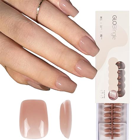 Amazon GloBlingle Natural Nude Gel Nail Tips Pcs Press On