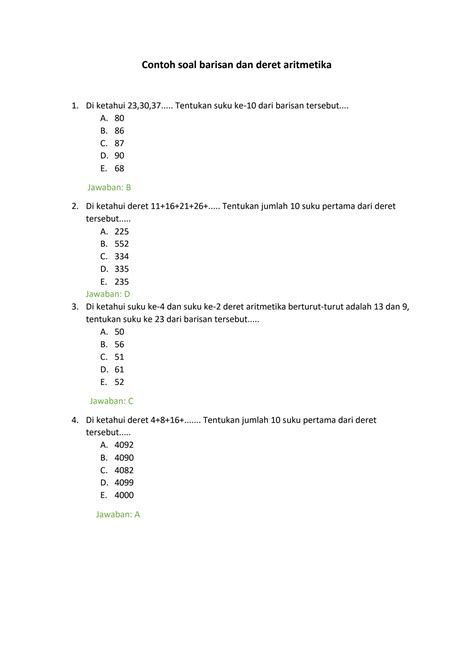 Matematika Sma Pembahasan Soal Un 2012 Barisan Dan Deret 5
