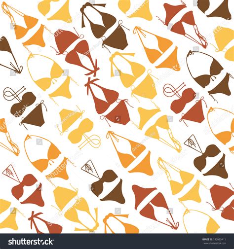 Bikini Collection Vector Stock Vector Royalty Free 140995411 Shutterstock