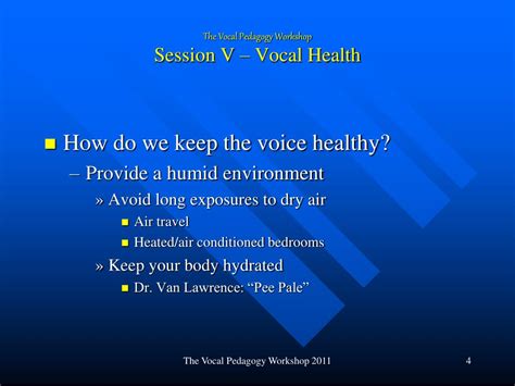 Ppt Vocal Health Powerpoint Presentation Free Download Id1550101