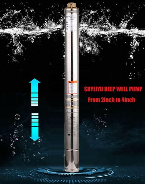 ZYIY 3 Inch 1 3HP Screw Pump Submersible Water Deep Well Pump For Home