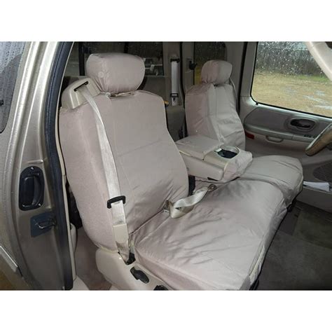 Durafit Covers F74 Tan Endura Exact Fit Integrated Seat Belts Front Low Back Seat Covers 2