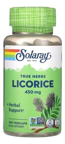 Licorice Root Raiz De Alca Uz Mg Vegcaps Solaray Frete Gr Tis