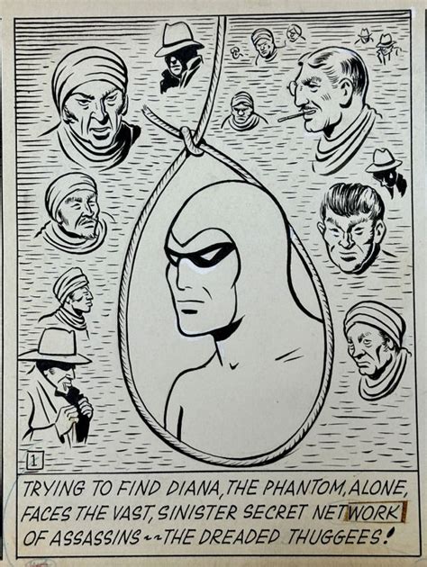 Wilson McCoy - The Phantom Original Sunday Art, Published 11/6 1949
