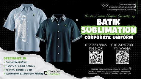 baju korporat batik cycling apparel