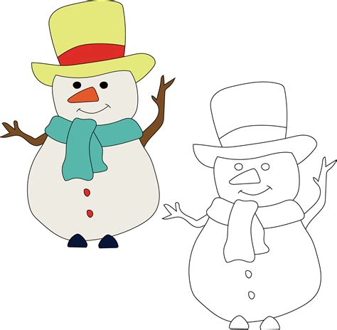 Snowman Clipart for Lovers of Winter Season. This Winter Theme Snowman ...