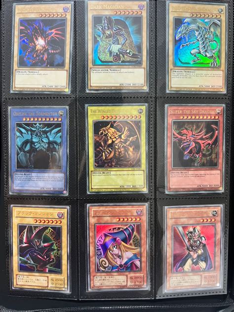 Yugioh Blue Eyes White Dragon Dark Magician Red Eyes Black Dragon