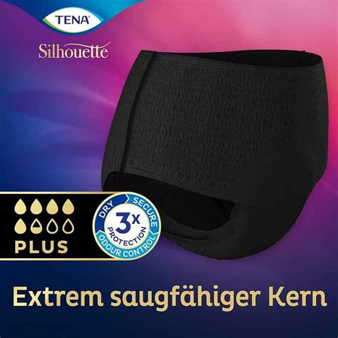 Tena Silhouette High Waist Noir Plus Pants M Bei Inkontinenz St