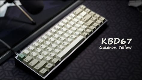 Kbd Lubed Gateron Yellow Typing Demo With Epbt Youtube