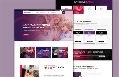 Grow Isp Website Internet Service Provider Wordpress Theme The