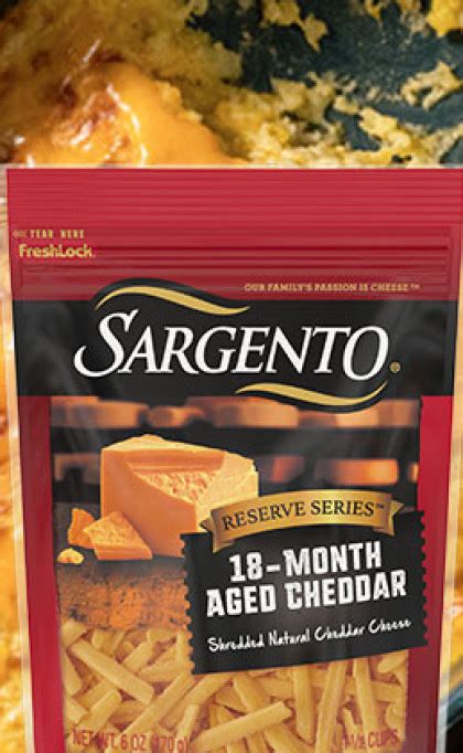 Sargento Shredded Reduced Fat Sharp Natural Cheddar Cheese Oz