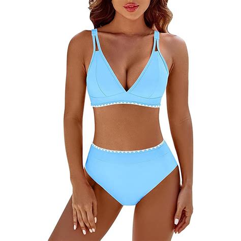 Msjuheg Bikini Sets For Women High Cut Swimsuit Bikinis Set Boho Swimsuits For Women Thong