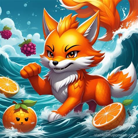 Kitsune's Sea Battle Upgrade in Blox Fruits | Stable Diffusion Online