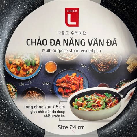 Chảo Sâu Đa Năng Choice L Vân Đá Đáy Từ 24cm