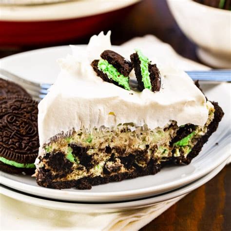 No Bake Mint Oreo Pie Spicy Southern Kitchen