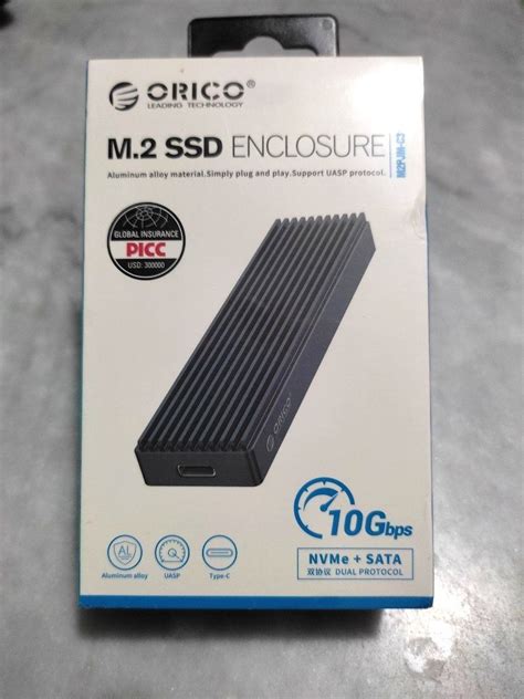 Orico M2 SSD Enclosure Dual Nvme/Sata, Computers & Tech, Parts ...