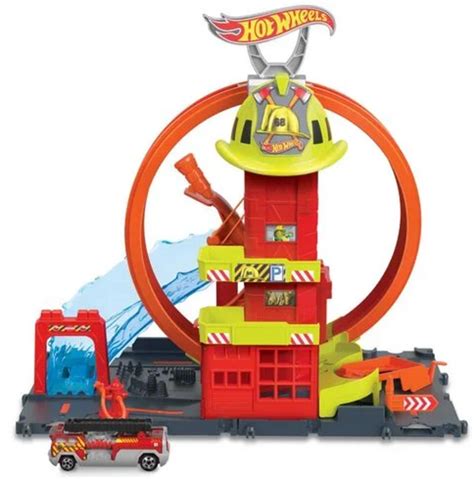 Hot Wheels City Super Fire Station Playpolis