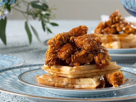 Chicken And Waffles With Hot Honey Maple Glaze Kosher