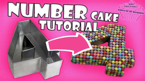 How To Make A Number Cake Tutorial Sal S Cake S N Bake S Youtube