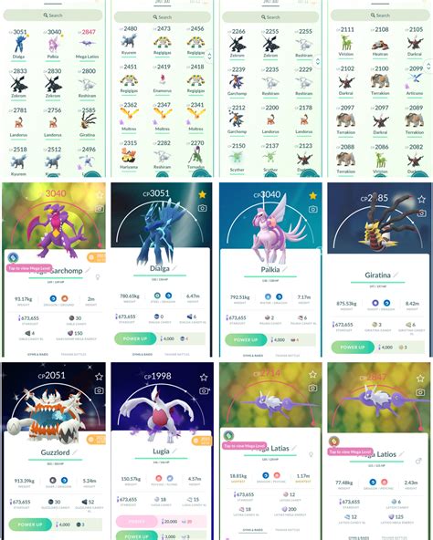 1540 ORIGIN Dialga Palkia61 Legendary60 ShinyMEGA Latios Latias