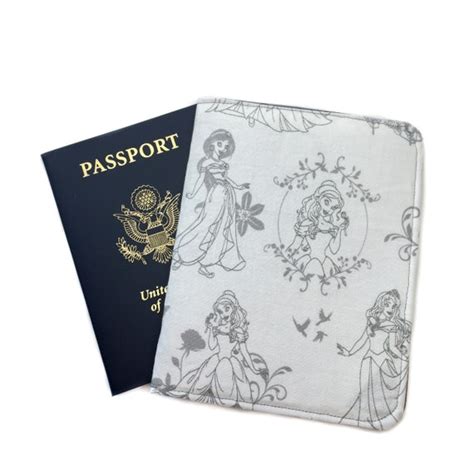 Disney Passport Holder Princess Passport Case Passport Cover Etsy