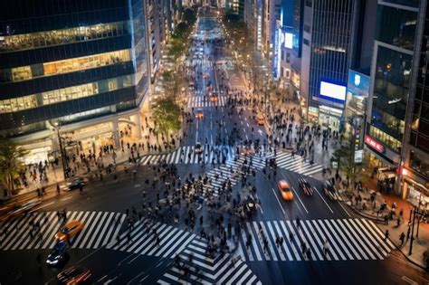 Premium AI Image TOKYO JAPAN APR 8 2022 View Of Shibuya Crossing One