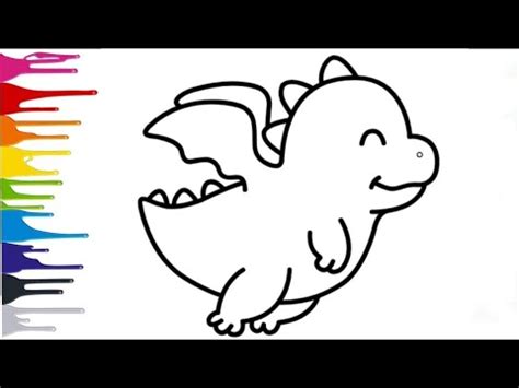 COMO DESENHAR UM DRAGÃO FOFO E FÁCIL [PASSO A PASSO] - YouTube