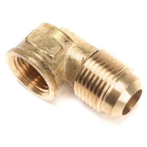 Ltwfitting 12 In Flare X 38 In Fip Brass Flare 90 Degree Elbow Fitting 5 Pack Hf508605