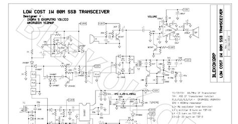 Building a QRP Transceiver: Schematic and Circuit Layout - WireMystique