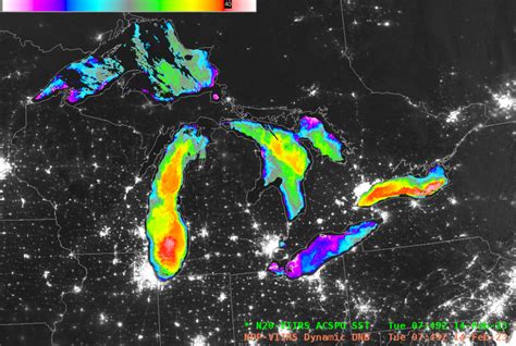 Mid February View Of Lake Erie Cimss Satellite Blog Cimss