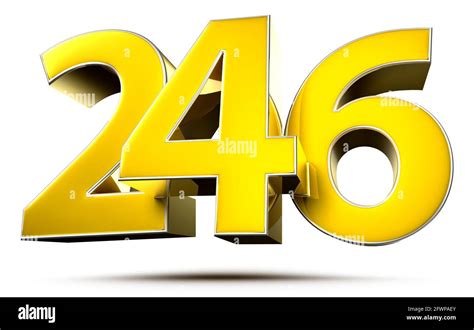 3d number 246 hi-res stock photography and images - Alamy
