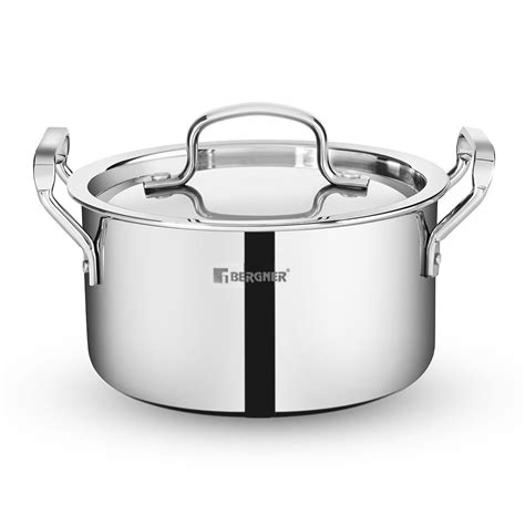 Buy Bergner Tripro Triply Cook And Serve Casserole Biryani Pot Handi