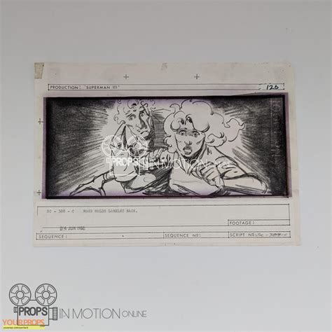 Superman Iii Storyboard Original Prod Material