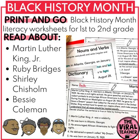 Black History Month Reading Comprehension Passages And Literacy