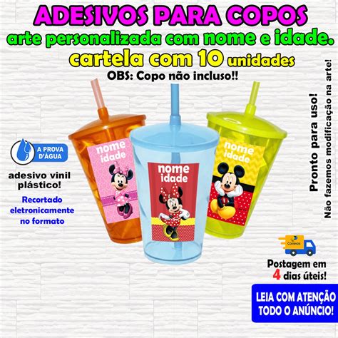 Adesivo Para Copo